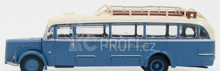 Brekina plast Saurer Bt4500 Autobus Wiener Lokalbahnen 1954 1:87 Světle Modrá Slonová Kost