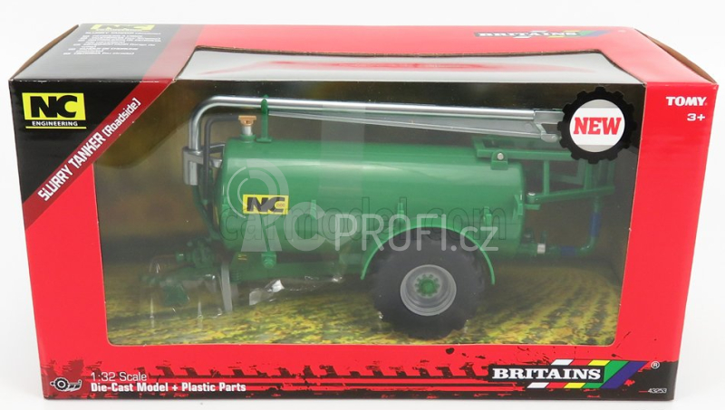 Britains Accessories Nc 2500 Trailer Tanker - Cisterna 1:32 Zelená