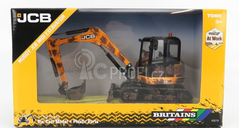 Britains JCB 86c-2 Escavatore Cingolato Tractor 2012 - Excavator 1:32 Žlutá Černá Nálada