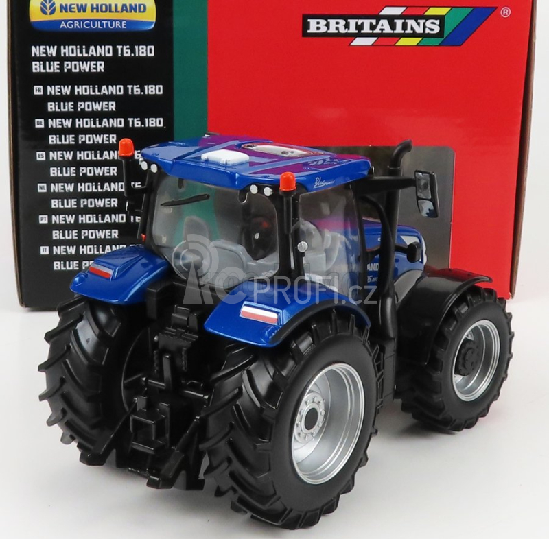 Britains New holland T6.180 Tractor Blue Power 2018 1:32 Blue