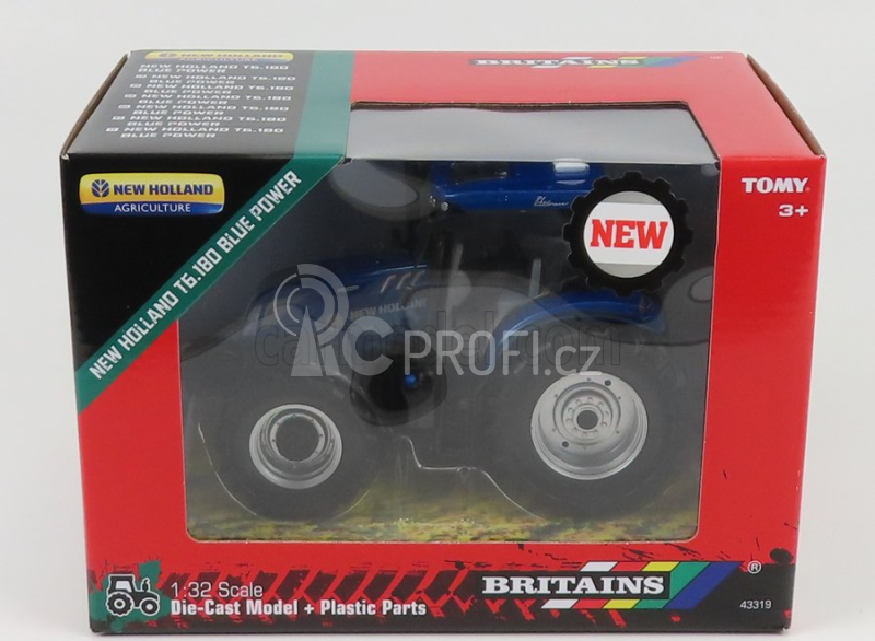 Britains New holland T6.180 Tractor Blue Power 2018 1:32 Blue