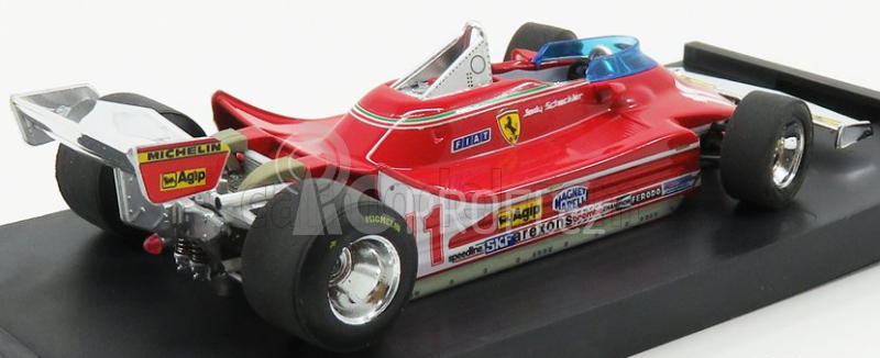 Brumm Ferrari F1  312t4 N 11 World Champion Winner Monza Italy Gp 1979 Jody Scheckter 1:43 Red