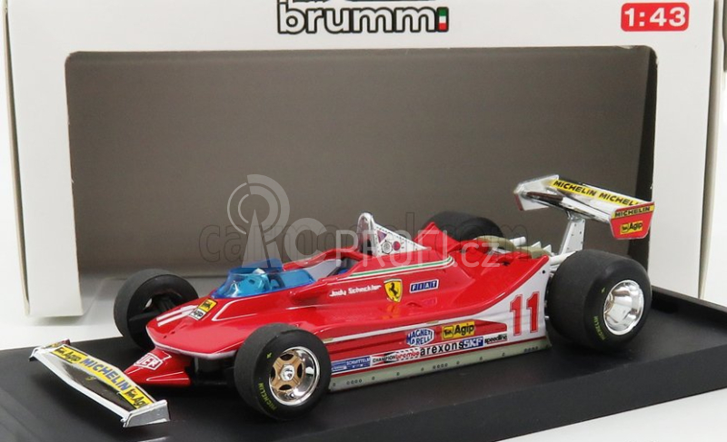 Brumm Ferrari F1  312t4 N 11 World Champion Winner Monza Italy Gp 1979 Jody Scheckter 1:43 Red