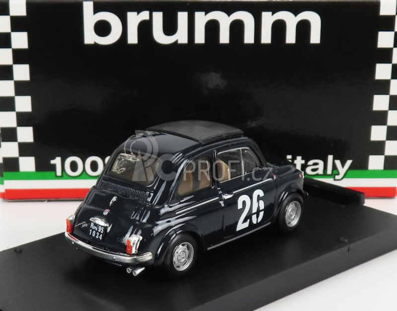 Brumm Fiat 500tv Giannini N 26 1:43, modrá