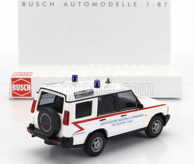 Busch Land rover Discovery Mkii Associazione Nazionale Carabinieri Protezione Civile 1989 1:87 Bílá Červená