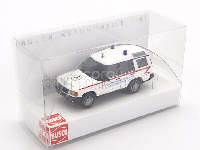 Busch Land rover Discovery Mkii Associazione Nazionale Carabinieri Protezione Civile 1989 1:87 Bílá Červená