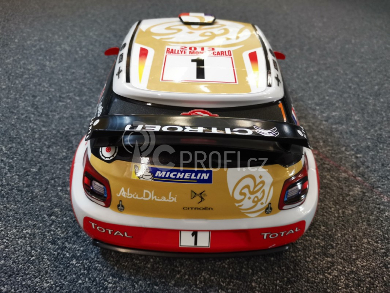 Čirá karoserie Citroën DS3 WRC Total Abu Dhabi 1:10 (vč. odtisků a příslušenství)