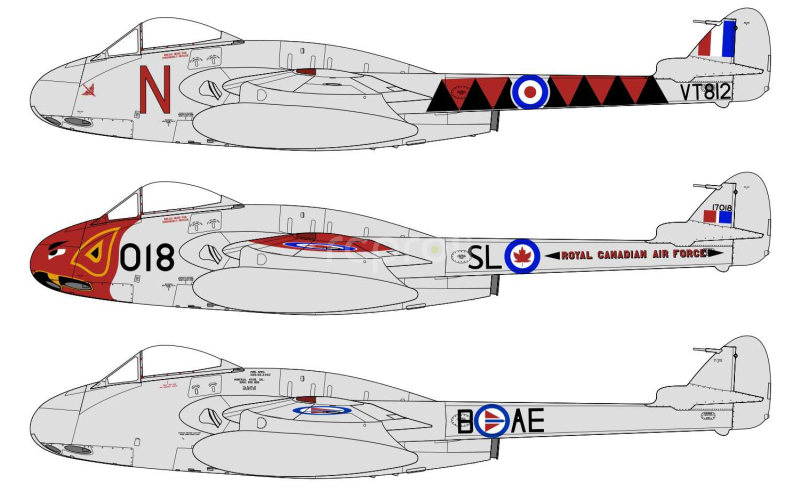 Classic Kit letadlo A06107 - de Havilland Vampire F.3 (1:48)