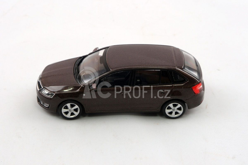 Abrex Škoda Rapid Spaceback (2013) 1:43 - Hnědá Topaz Metalíza