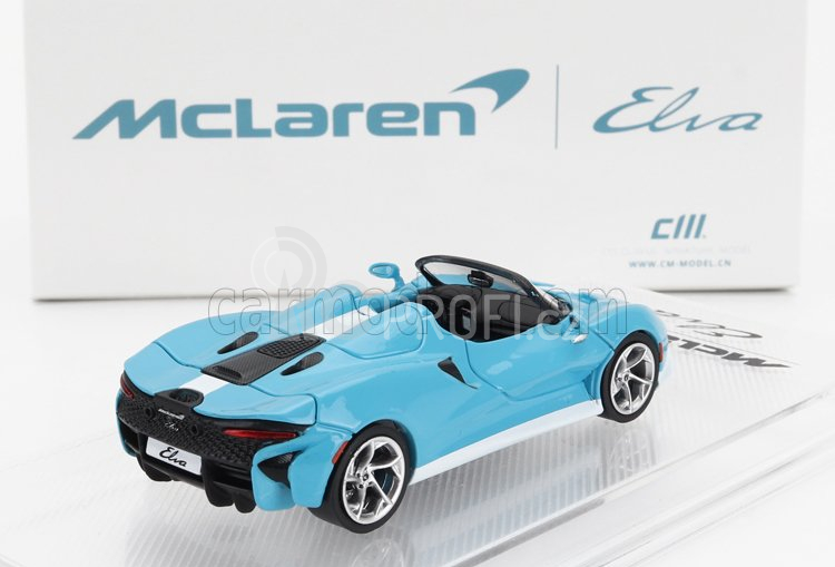 Cm-models Mclaren Elva 2020 1:64 Světle Modrá Bílá