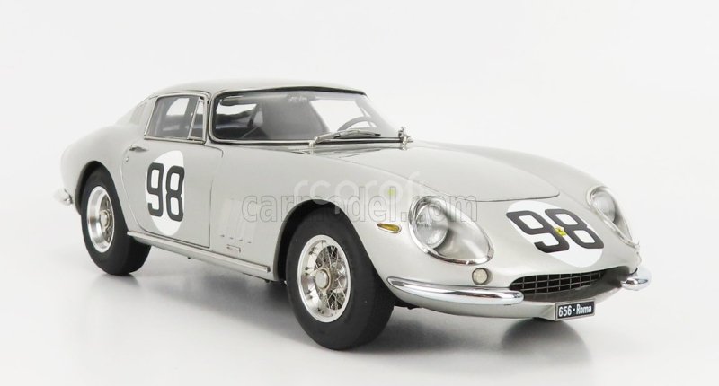 Cmc Ferrari 275 Gtb/c Competizione Ch.9051 N 98 500km Mugello 1966 R.sinibaldi - M.grana 1:18 Silver