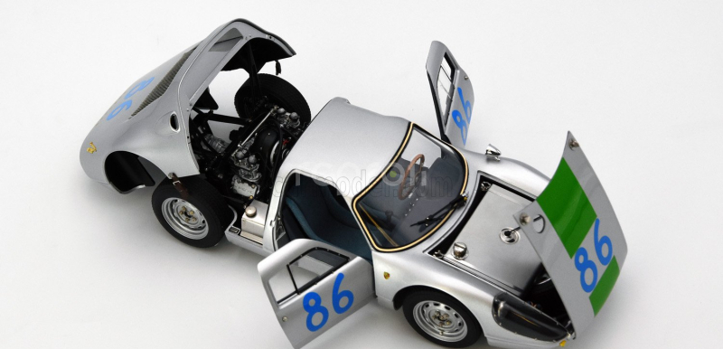 Cmc Porsche 904 Carrera Gts Ch.904-005 N 86 Winner Targa Florio 1964 Colin Davis - Antonio Pucci 1:18 Silver