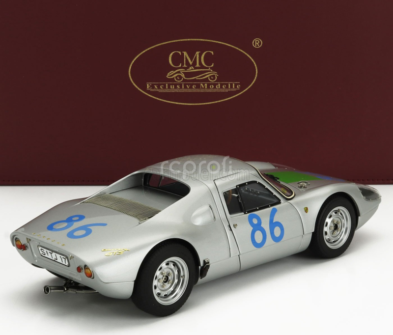 Cmc Porsche 904 Carrera Gts Ch.904-005 N 86 Winner Targa Florio 1964 Colin Davis - Antonio Pucci 1:18 Silver