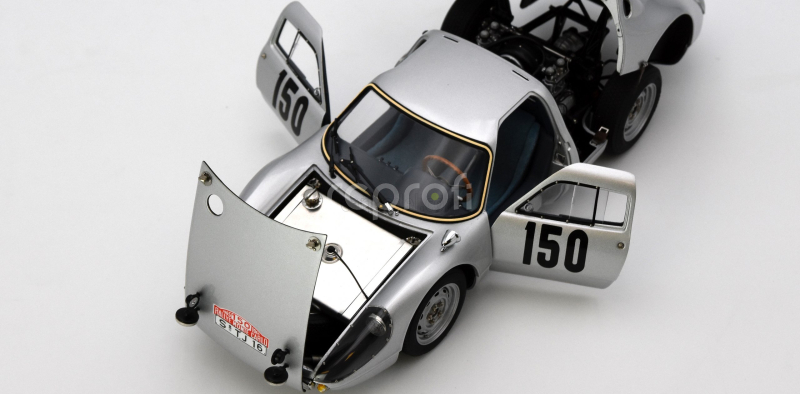 Cmc Porsche 904 Carrera Gts Ch.904-006 N 150 2nd Rally Montecarlo 1965 Eugen Boehringer - Rolf Wutherich 1:18 Silver