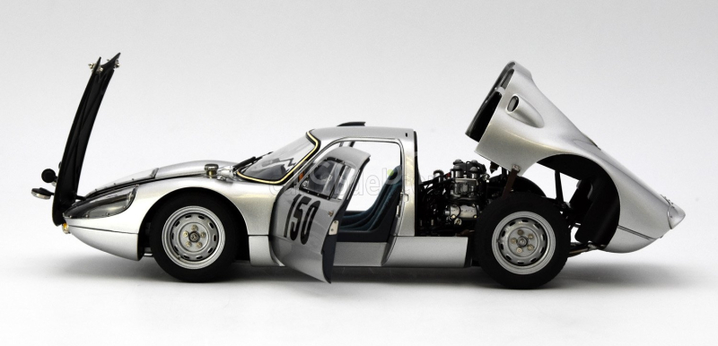 Cmc Porsche 904 Carrera Gts Ch.904-006 N 150 2nd Rally Montecarlo 1965 Eugen Boehringer - Rolf Wutherich 1:18 Silver