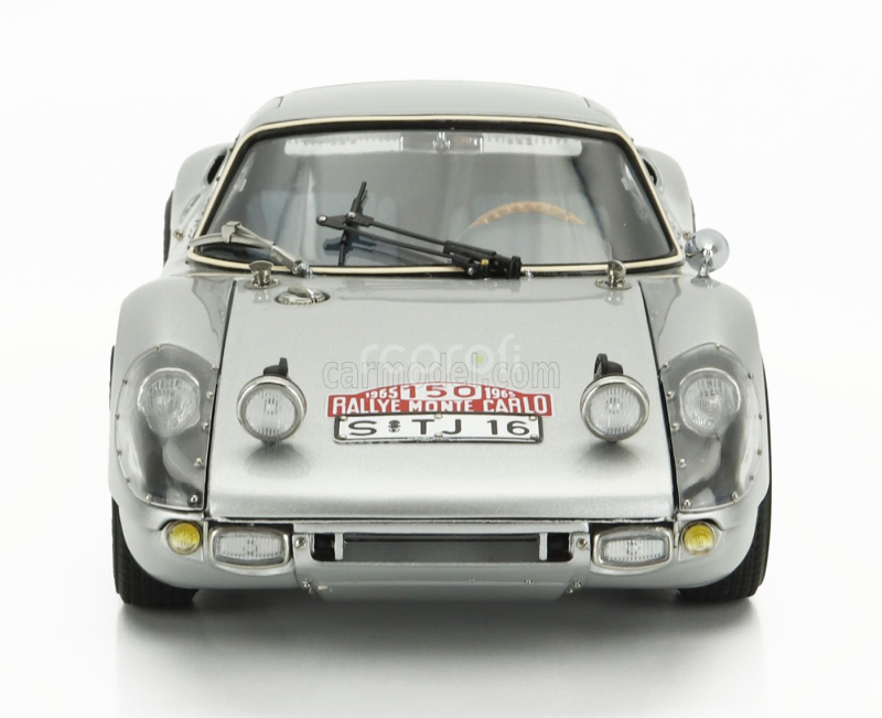 Cmc Porsche 904 Carrera Gts Ch.904-006 N 150 2nd Rally Montecarlo 1965 Eugen Boehringer - Rolf Wutherich 1:18 Silver