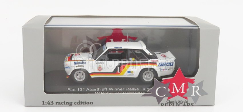 Cmr Fiat 131 Abarth N 1 Winner Rally Hunsruck 1979 W.rohrl - C.geistdorfer 1:43 Bílá Červená