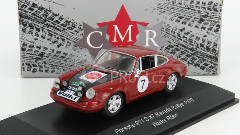 Cmr Porsche 911s N 7 Rally Bavaria 1970 W.rohrl 1:43 Bordeaux Black