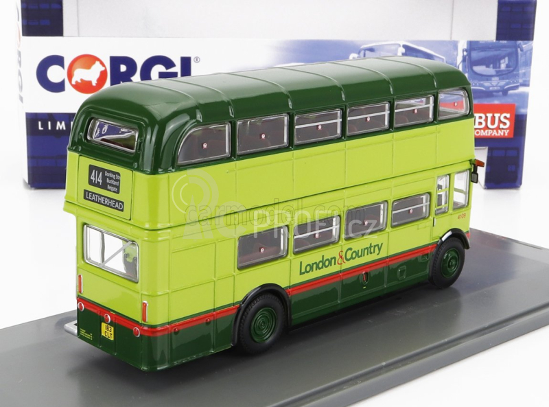 Corgi AEC Rm Autobus London & Country 414 Leatherhead 1960 1:76 2 Tóny Zelené