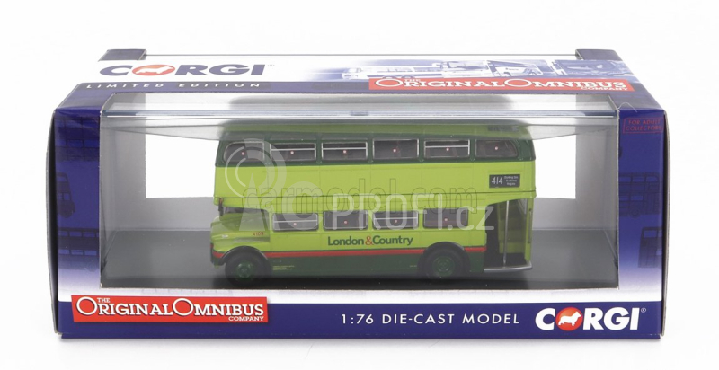 Corgi AEC Rm Autobus London & Country 414 Leatherhead 1960 1:76 2 Tóny Zelené