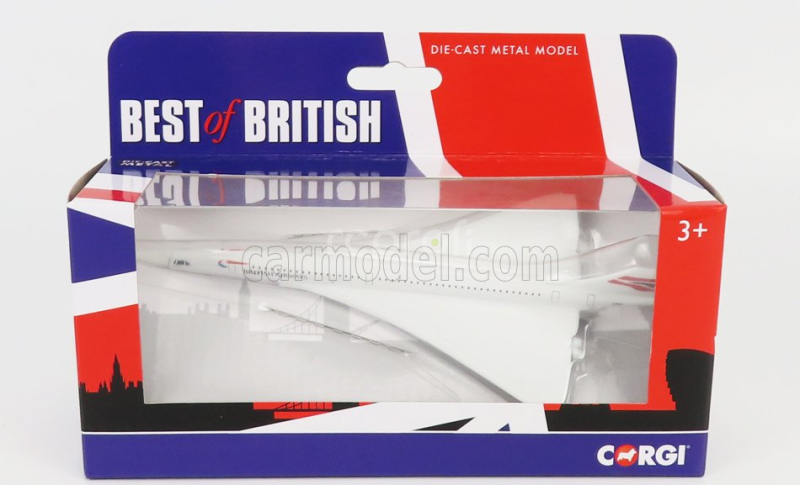 Corgi Aerospatiale Concorde Airplane 1969 1:330 Bílá