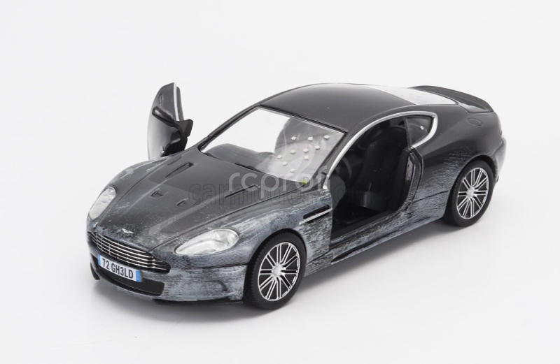 Corgi Aston martin Dbs 2008 (damaged Version) - 007 James Bond - Quantum Of Solace 1:36 Grey Met