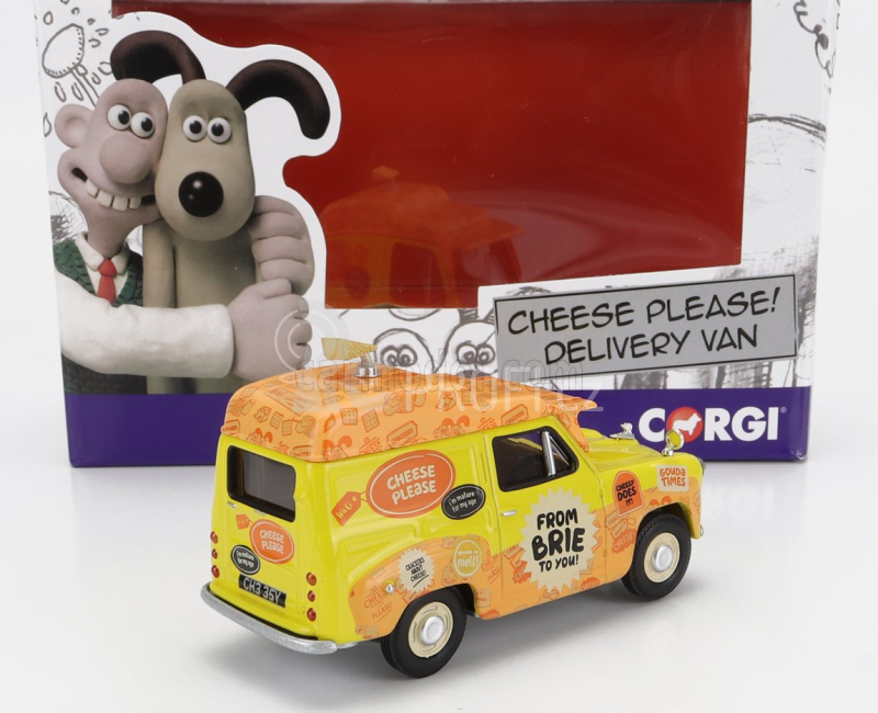 Corgi Austin Delivery Van - Wallace & Gromit - Cheese Please ! - Aardman 1:43 Žlutá Oranžová