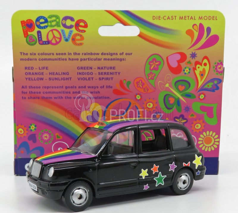 Corgi Austin London Taxi Lti Tx4 2007 - Peace & Love 1:36 Black