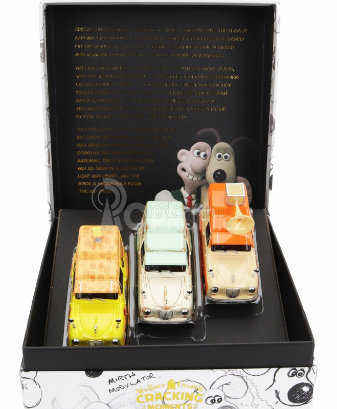 Corgi Austin Set 3x Delivery Van - Wallace & Gromit - Aardman 1:43 Různé