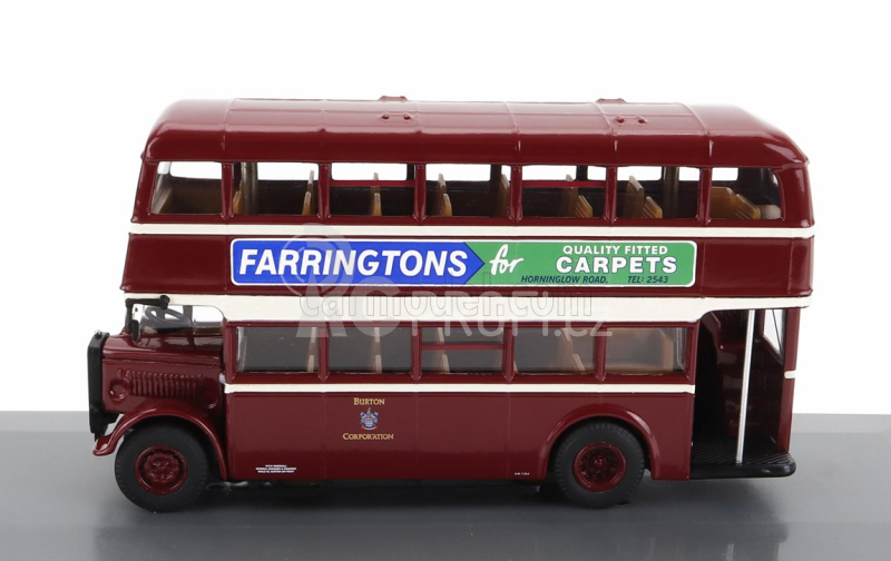 Corgi GUY Utility Autobus Burton Corporation 6 Anglesey 1960 1:76 Červený Krém