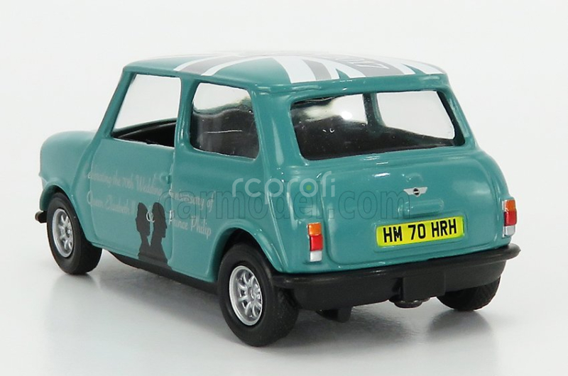 Corgi Mini Cooper 1961 - Celebrating The 70th Wedding Anniversary Of Queen Elizabeth Ii & Prince Philip 1:36 Zelená