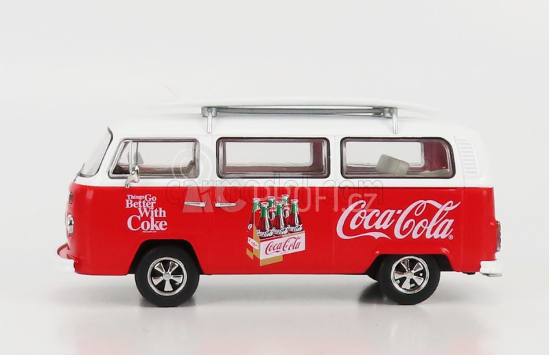 Corgi Volkswagen T1 Minibus Coca-cola With Surfboard 1961 1:43 Bílá Červená