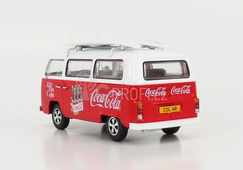 Corgi Volkswagen T1 Minibus Coca-cola With Surfboard 1961 1:43 Bílá Červená