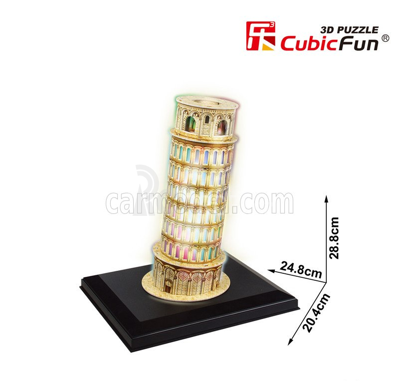 Cubicfun Puzzle Kit 3D In Foam Torre Di Pisa, 15 dílků