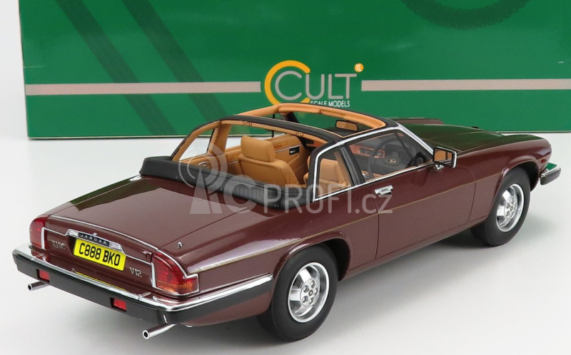 Cult-scale models Jaguar Xj-sc Semiconvertible 1983 1:18 Red Met