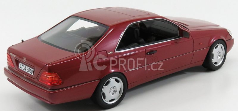 Cult-scale models Mercedes benz S-class 600sec Coupe (c140) 1992 1:18 Red Met