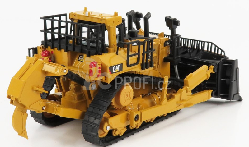 Dm-models Caterpillar Card11t Ruspa Cingolata - Scraper Track Type Tractor 1:64 Žlutá Černá