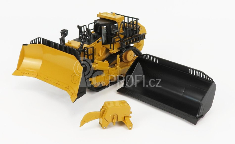 Dm-models Caterpillar Card11t Ruspa Cingolata - Scraper Track Type Tractor 1:64 Žlutá Černá