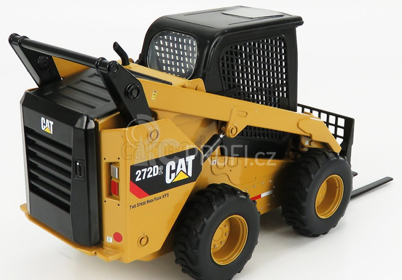 Dm-models Caterpillar Cat272d Ruspa Gommata - Skid Steer Loader 1:16 Žlutá Černá
