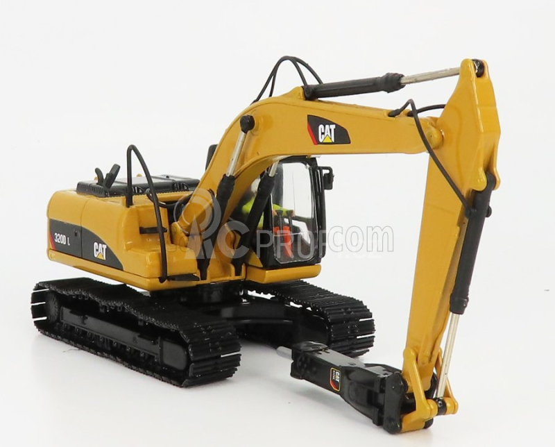 Dm-models Caterpillar Cat320d Pásový bagr se sbíječkou 1:50, žlutá