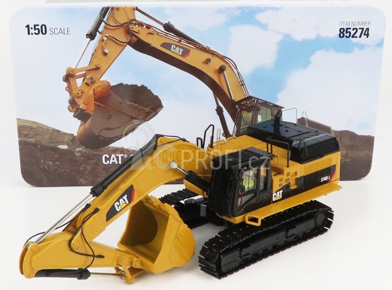 Dm-models Caterpillar Cat347d Pásový bagr 1:50, žlutá