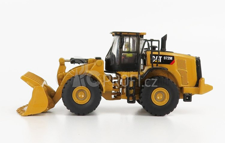 Dm-models Caterpillar Cat972m Ruspa Gommata - Scraper Tractor Wheel Loader 1:87 Žlutá Černá