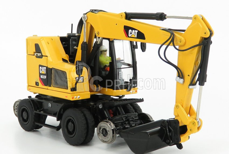 Dm-models Caterpillar Catm323f Kolový bagr na železnici 1:50, žlutá