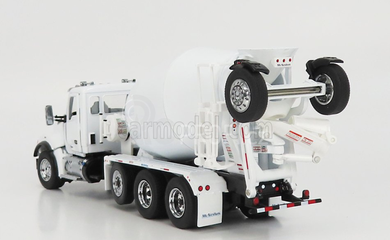 Dm-models Kenworth T880s Betoniera Tanker Cement Mixer Truck 4-assi 1990 1:50 Bílá