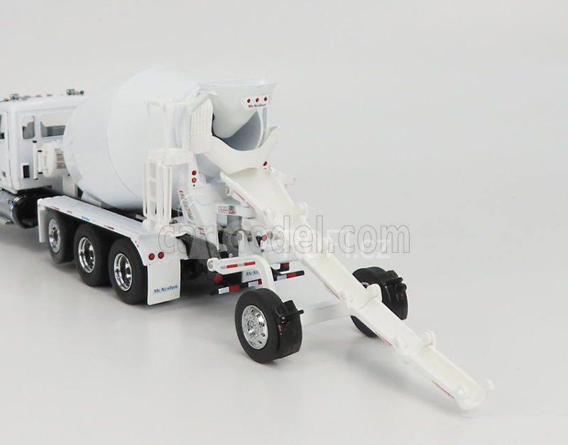 Dm-models Kenworth T880s Betoniera Tanker Cement Mixer Truck 4-assi 1990 1:50 Bílá