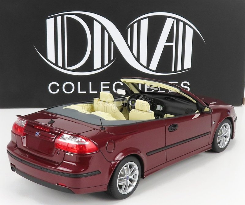 Dna collectibles Saab 9-3 Aero Convertible 2005 Cabriolet 1:18 Red