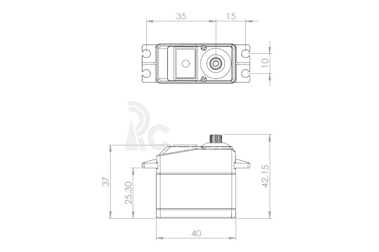 DS1250 (0.066s/60°, 14.3kg.cm)