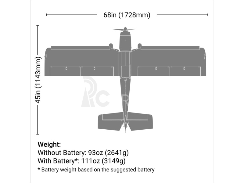 E-flite Super Timber 1.7m SAFE Select BNF Basic