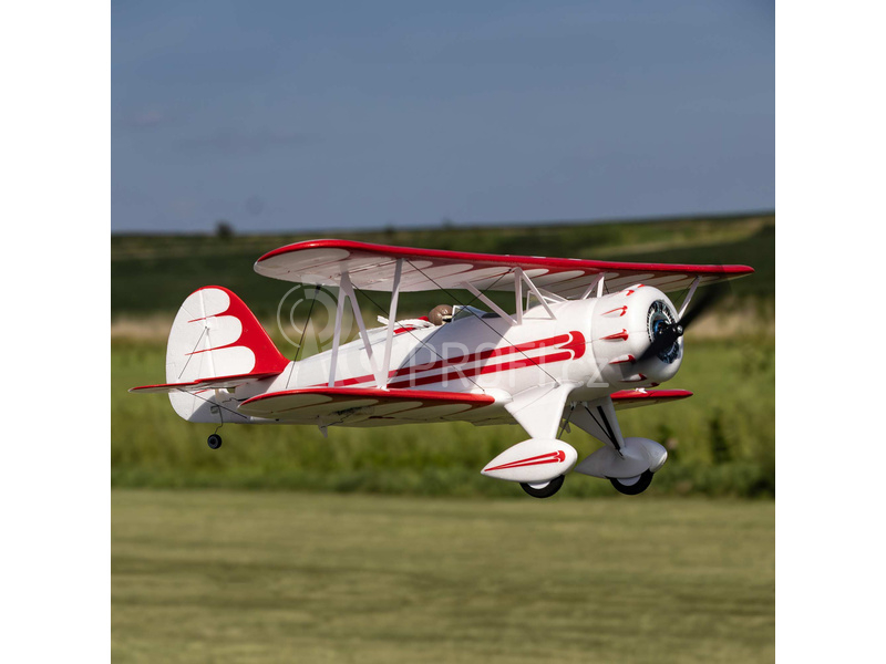 E-flite Waco 0.55m SAFE Select BNF Basic bílé