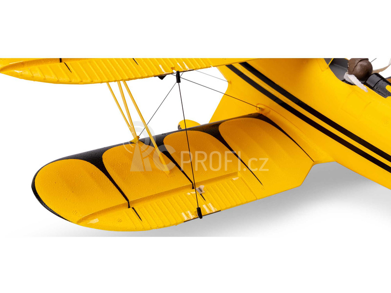 E-flite Waco 0.55m SAFE Select BNF Basic, žlutá